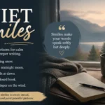 quiet similes