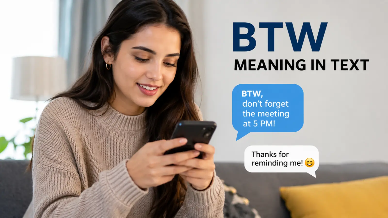 BTW Meaning in Text
