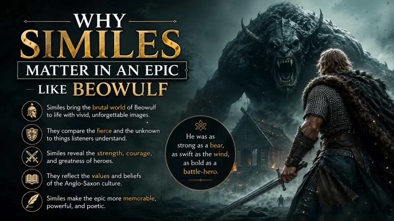 Why Similes Matter in an Epic Like Beowulf
