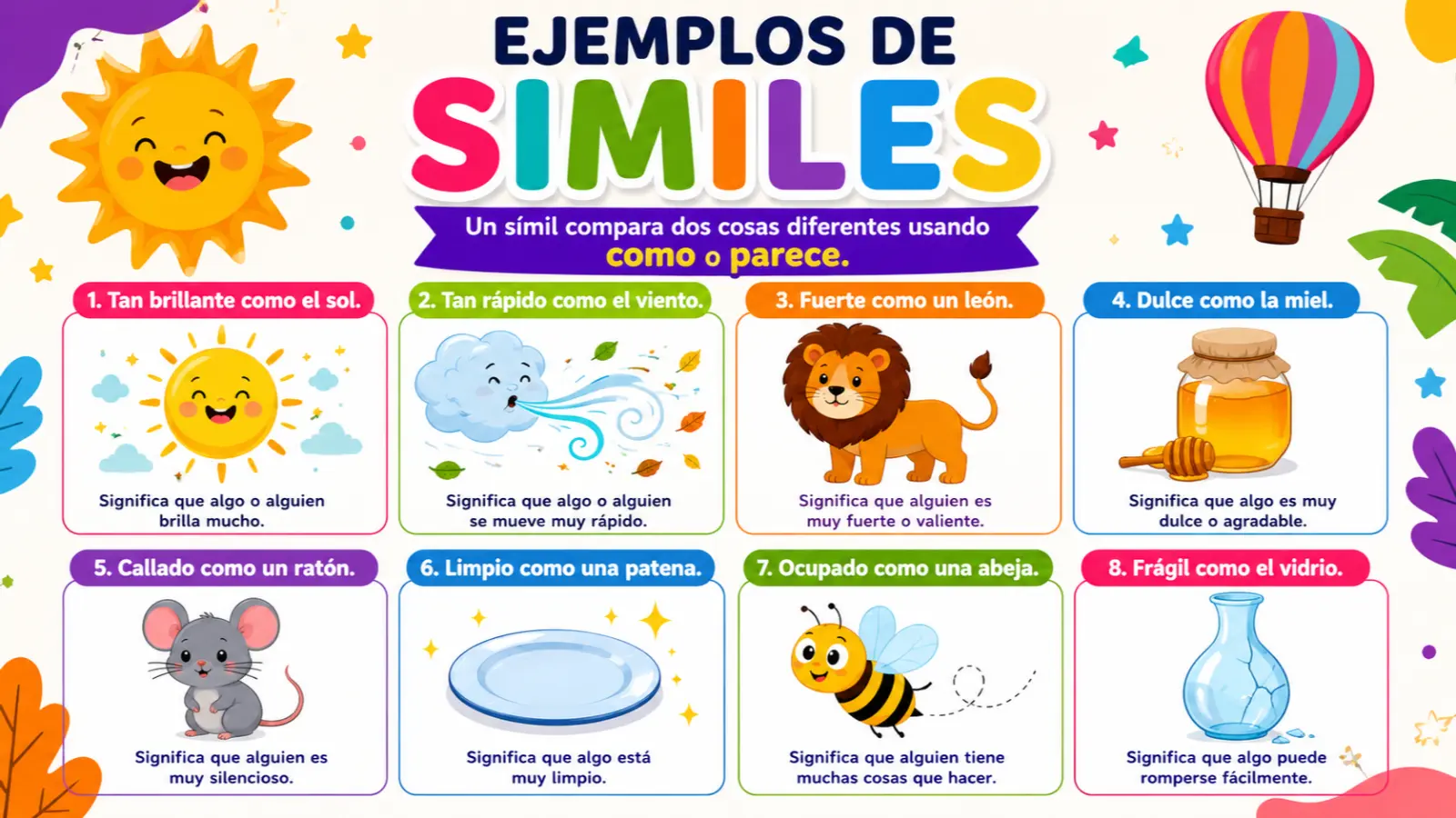 ejemplos de similes
