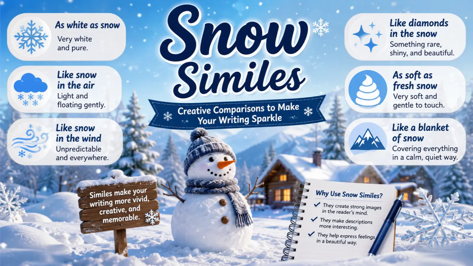 snow similes