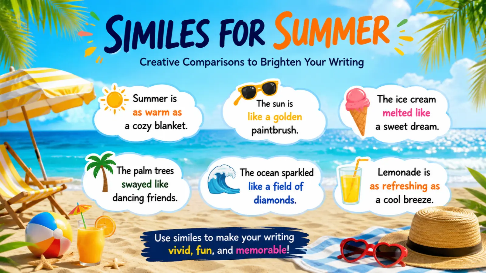 similes for summer