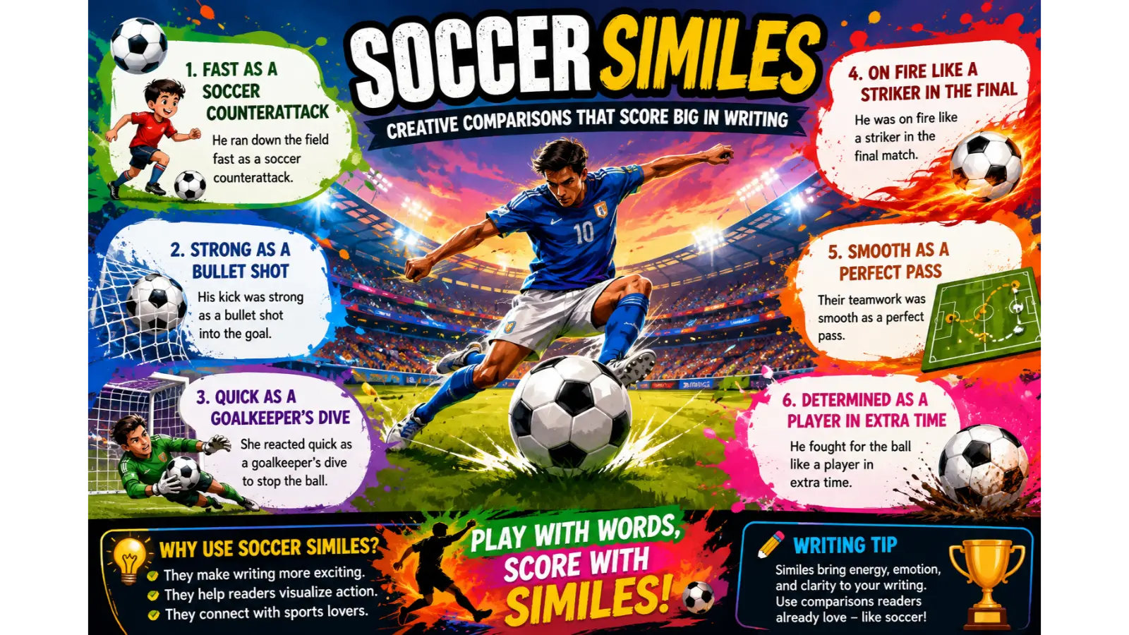 soccer similes