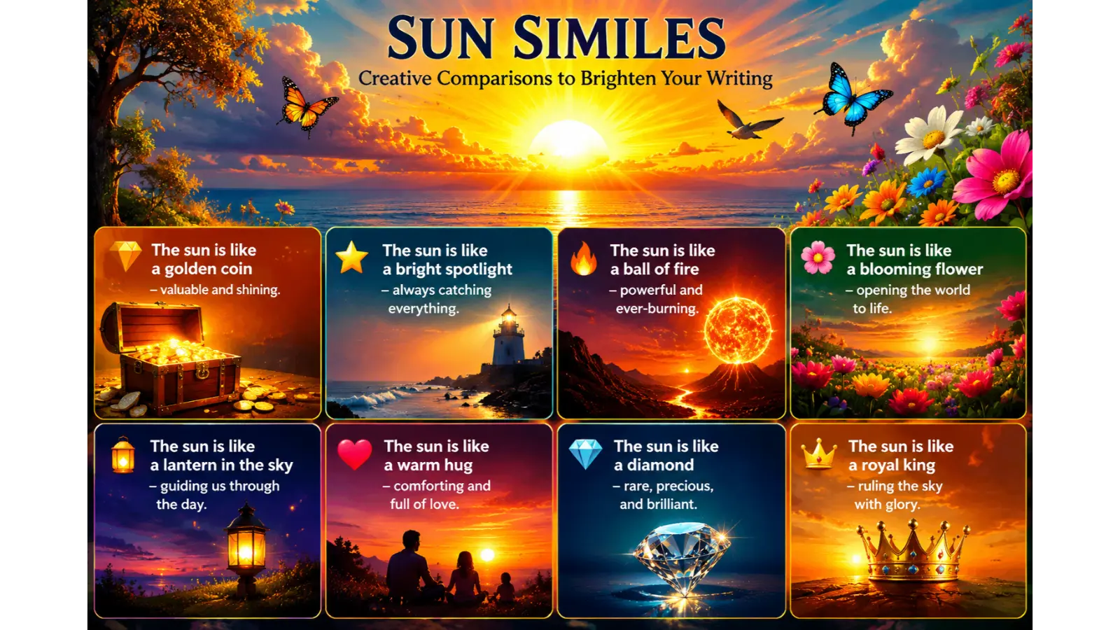 sun similes