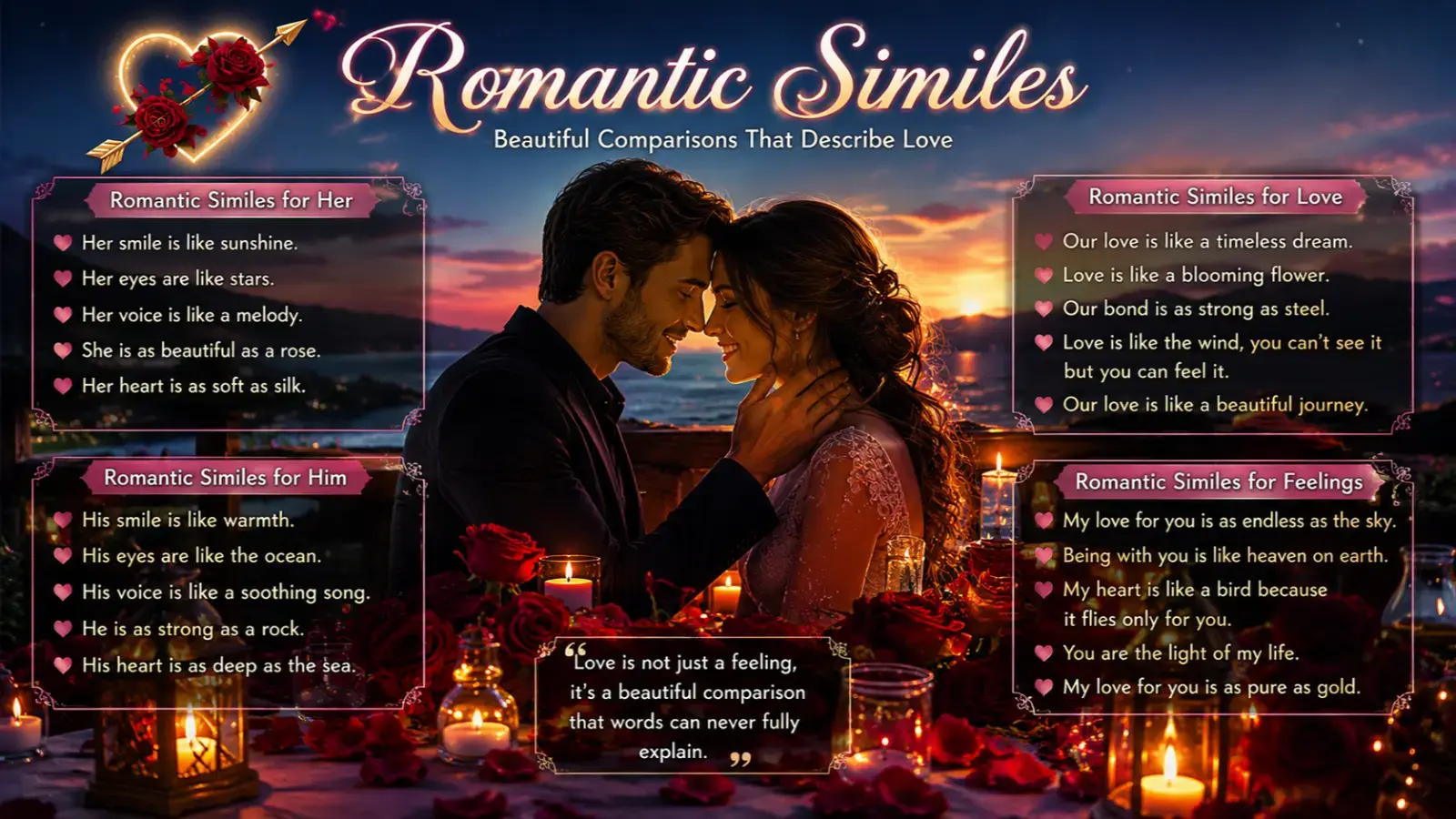 romantic similes