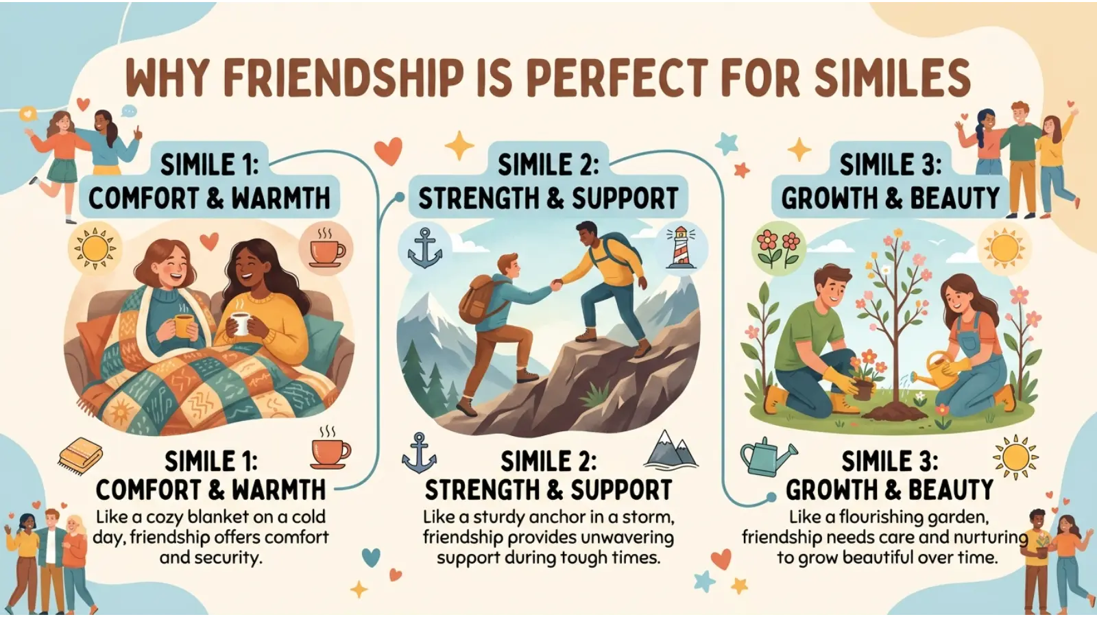 Why Friendship Is Perfect for Similes