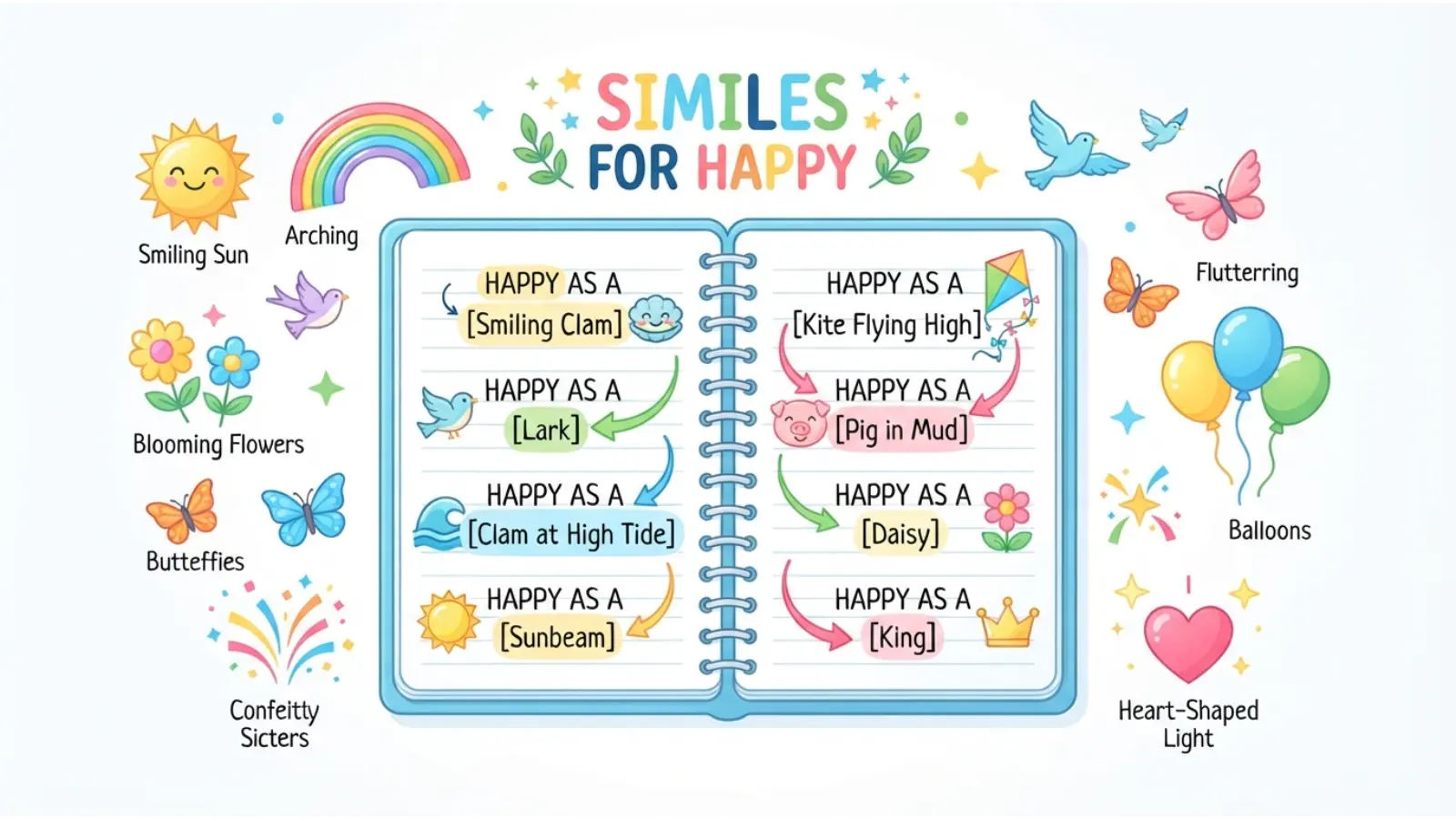 Similes for Happy