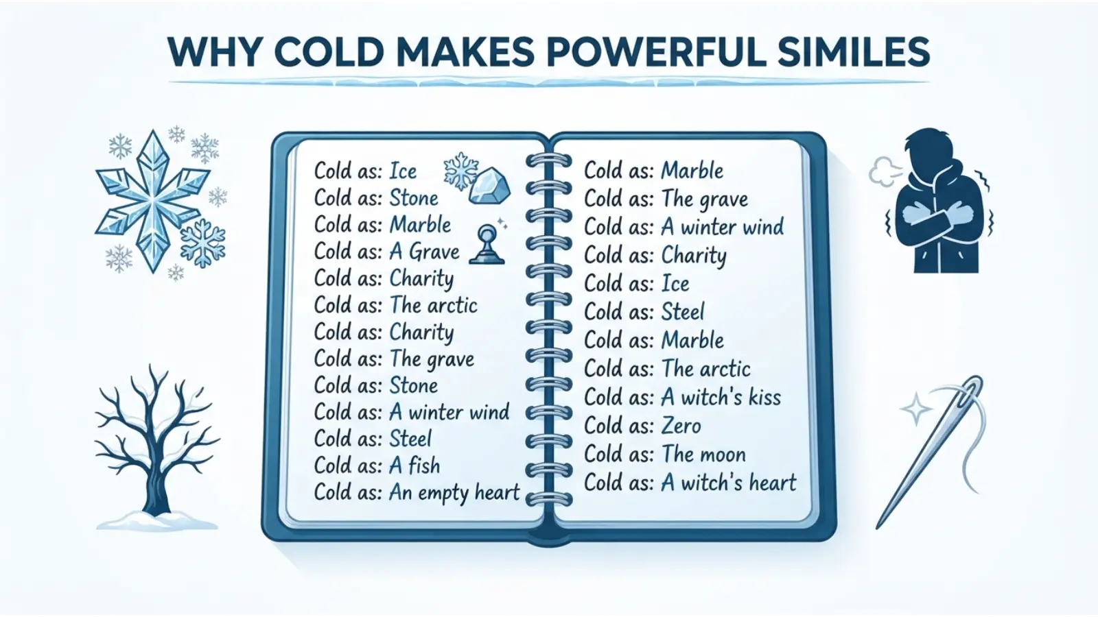 Why Cold Makes Powerful Similes