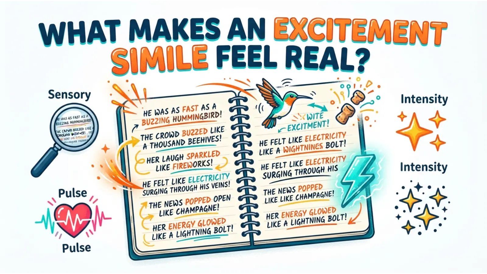 What Makes an Excitement Simile Feel Real?
