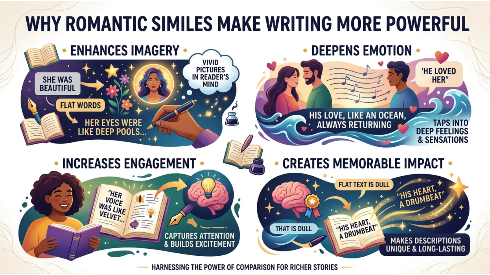 Why Romantic Similes Make Writing More Powerful