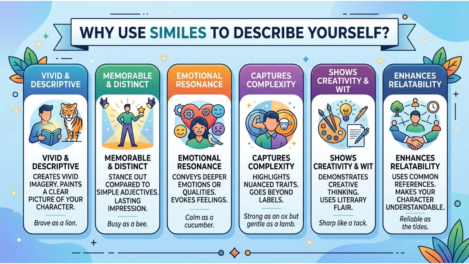 Why Use Similes to Describe Yourself?