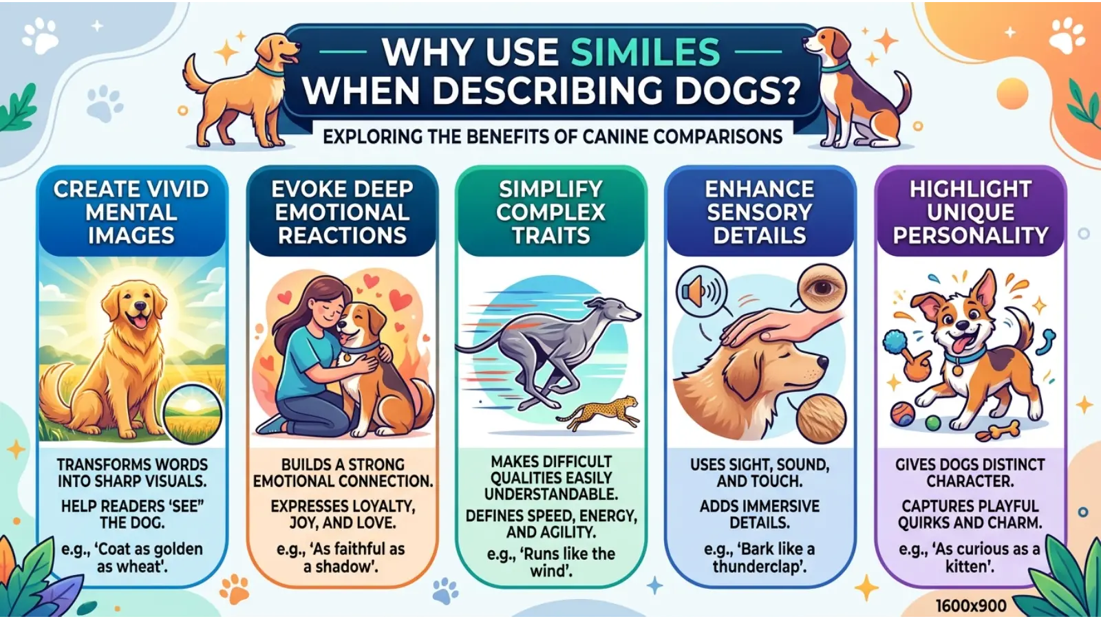Why Use Similes When Describing Dogs?
