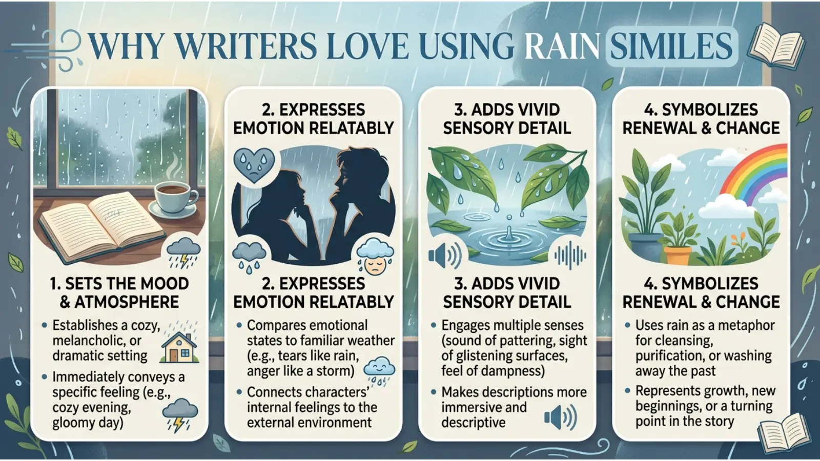 Why Writers Love Using Rain Similes