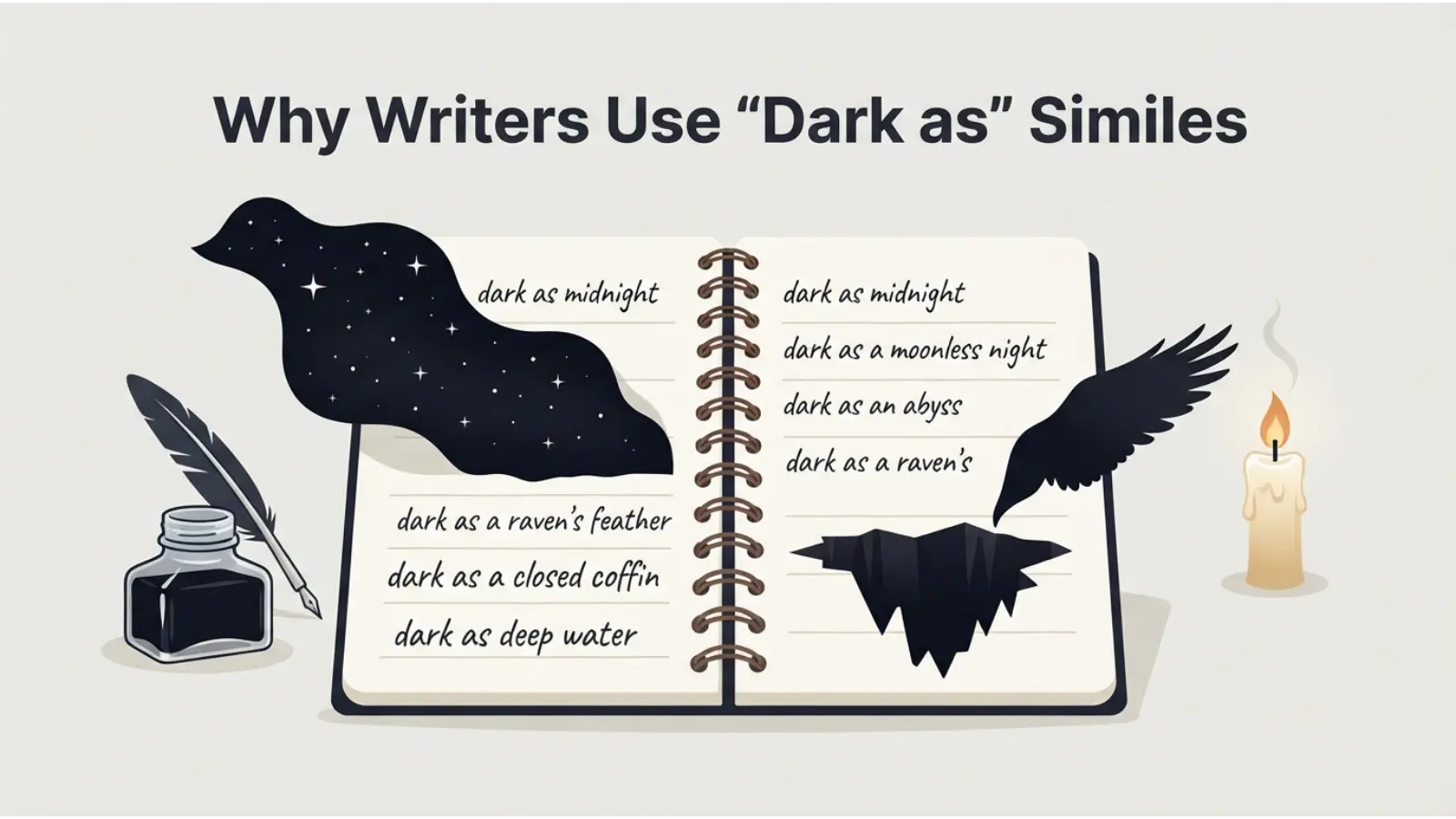 Why Writers Use "Dark as" Similes