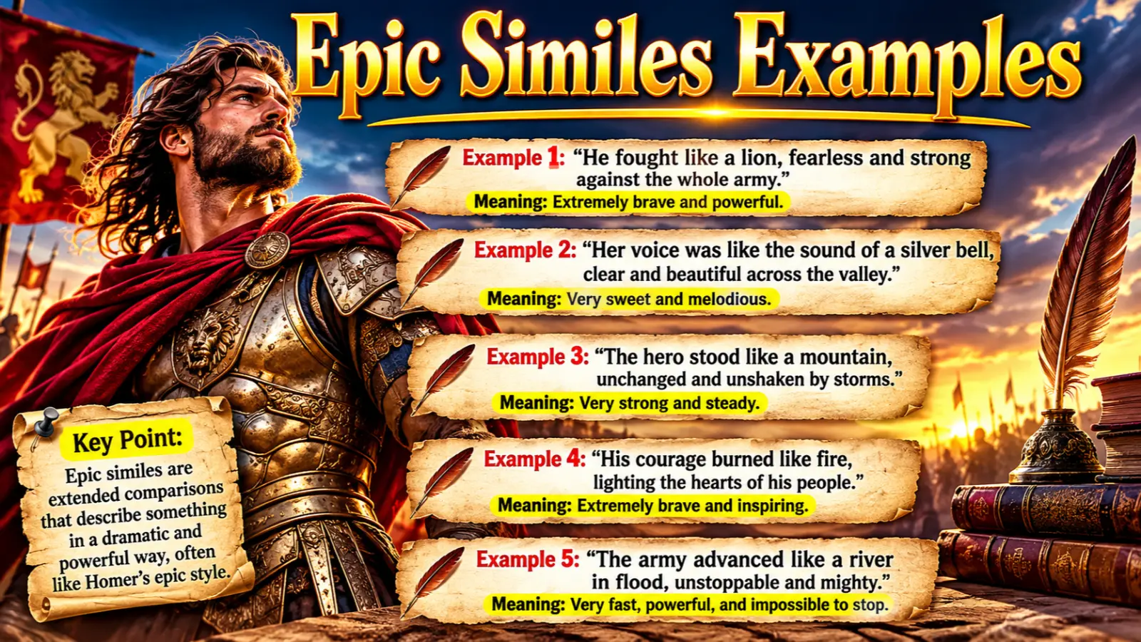 Epic Similes Examples