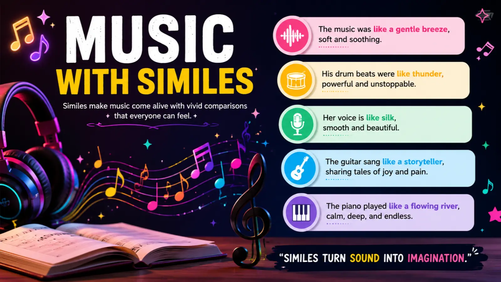 music with similes