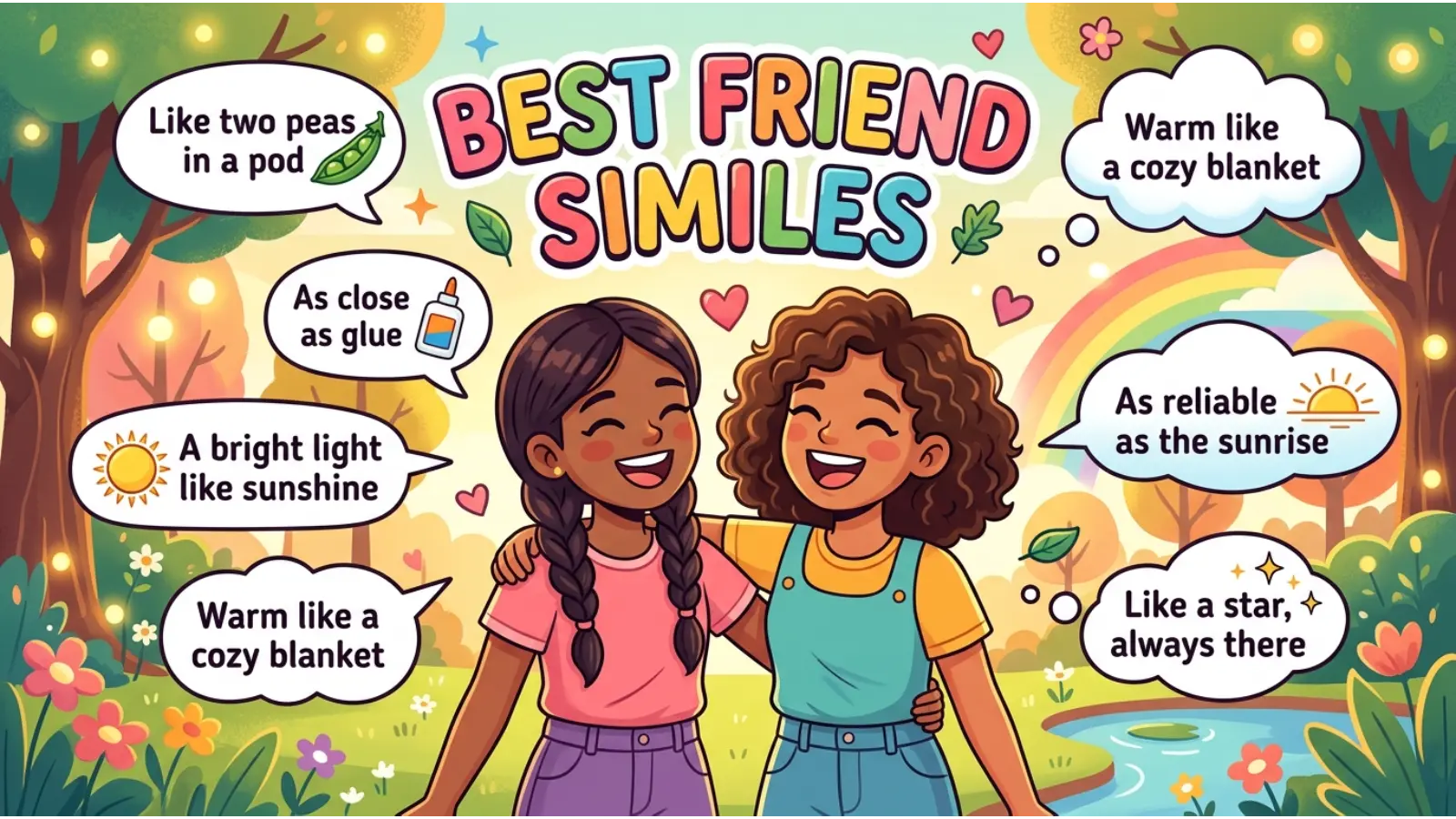 best friend similes
