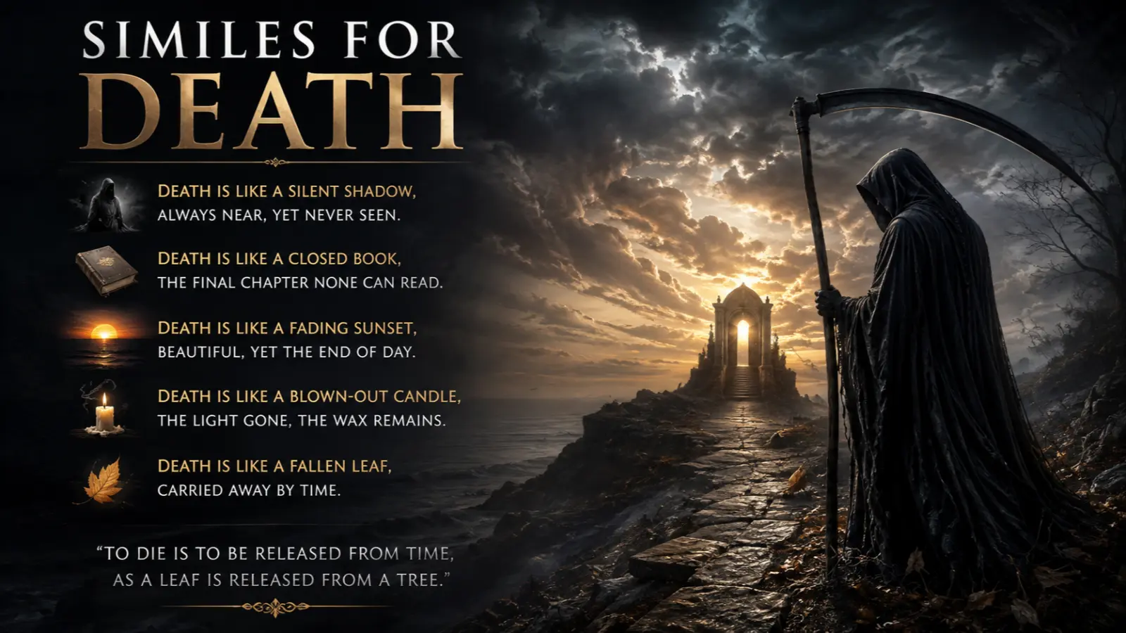 similes for death
