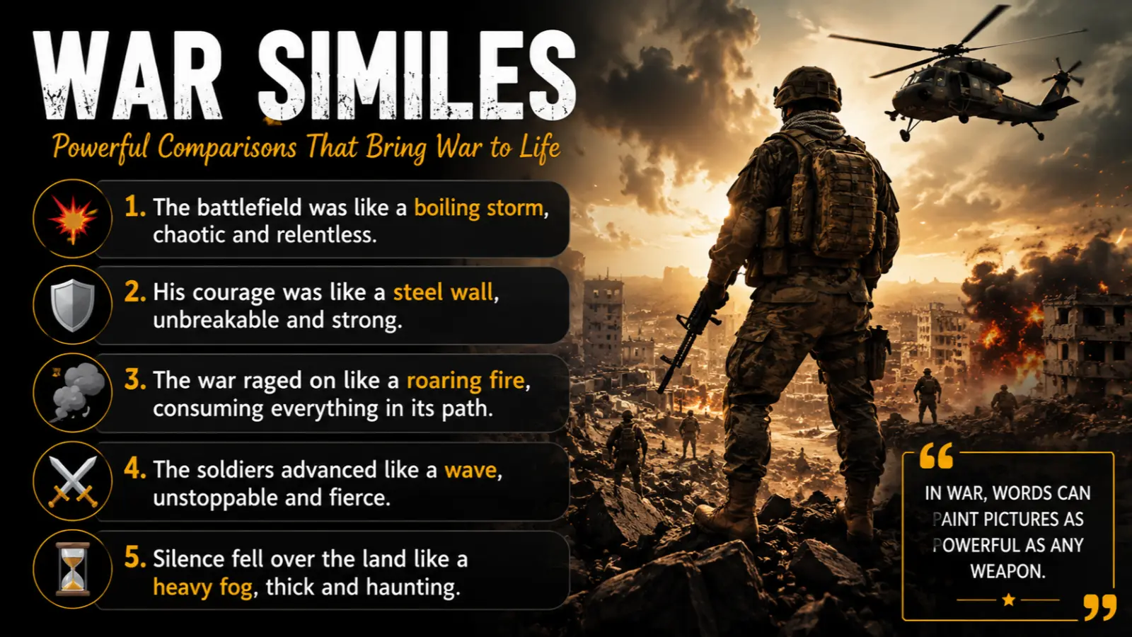 What Are War Similes?