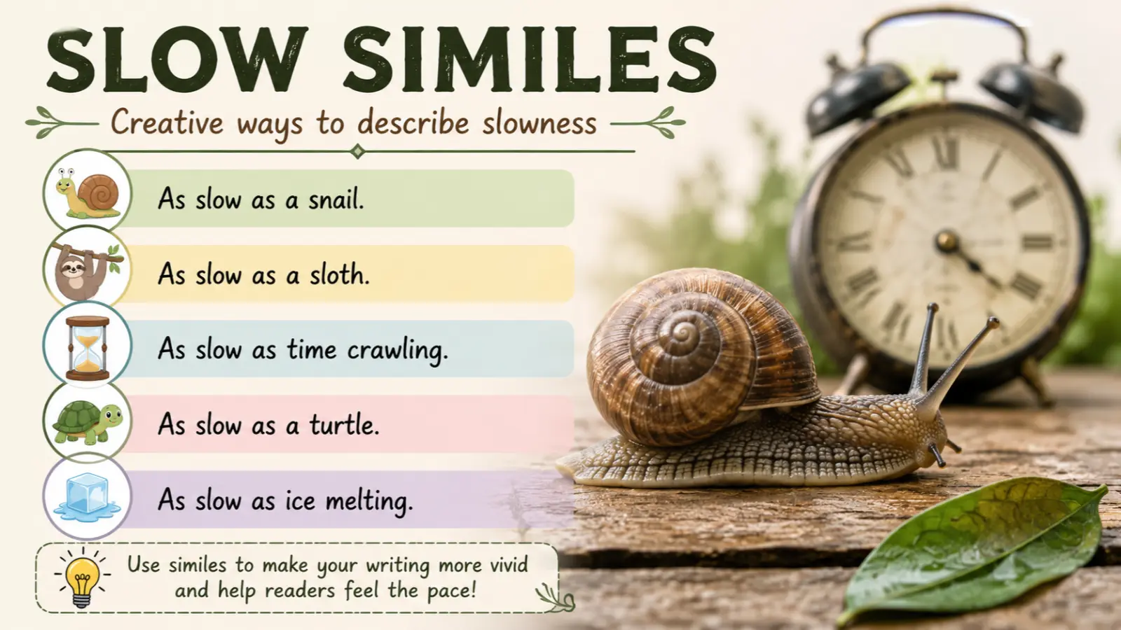 slow similes