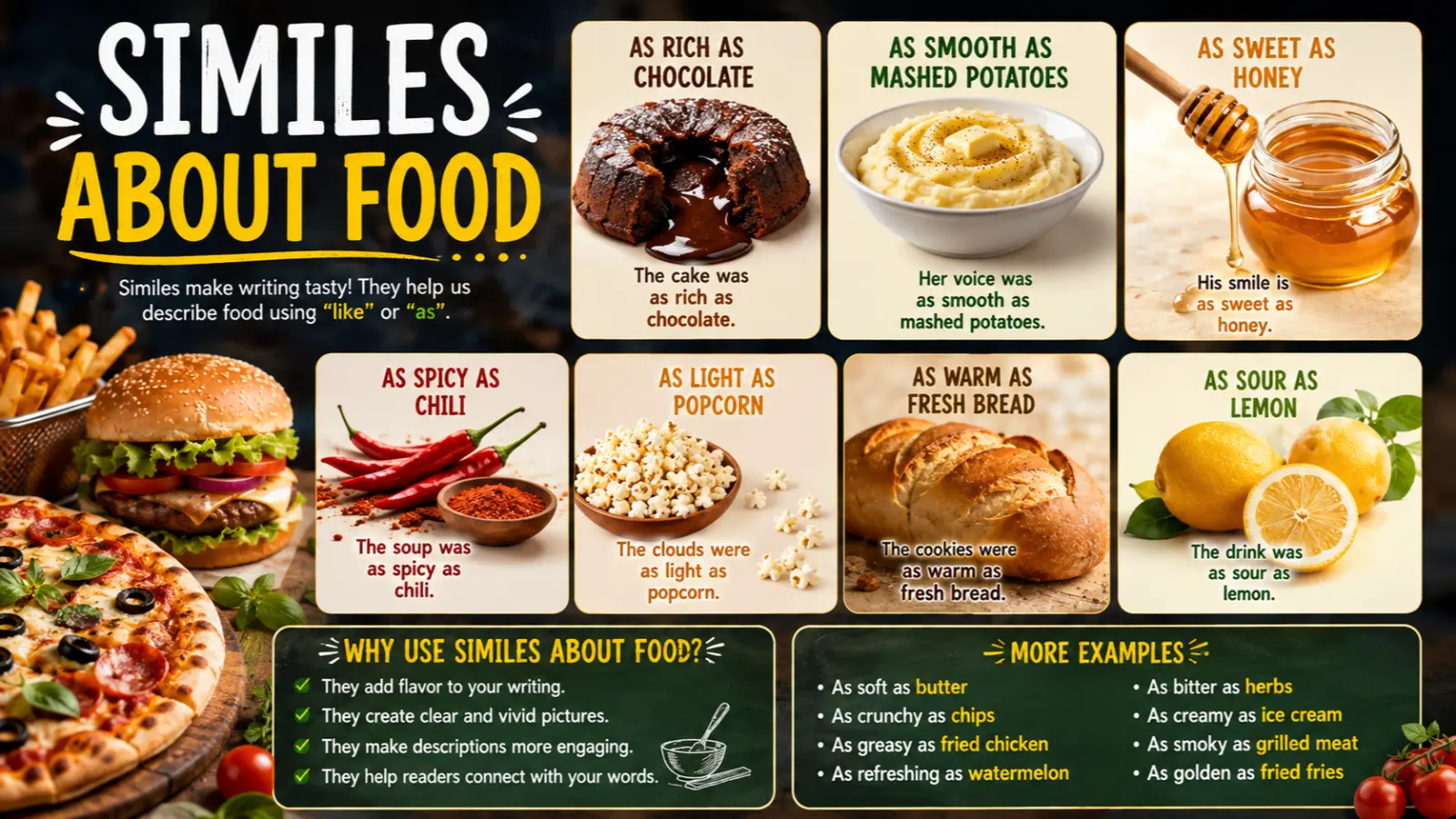 similes about food