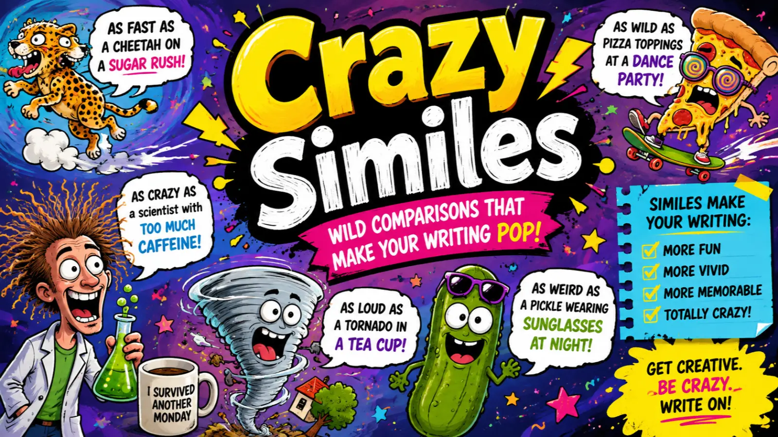 crazy similes