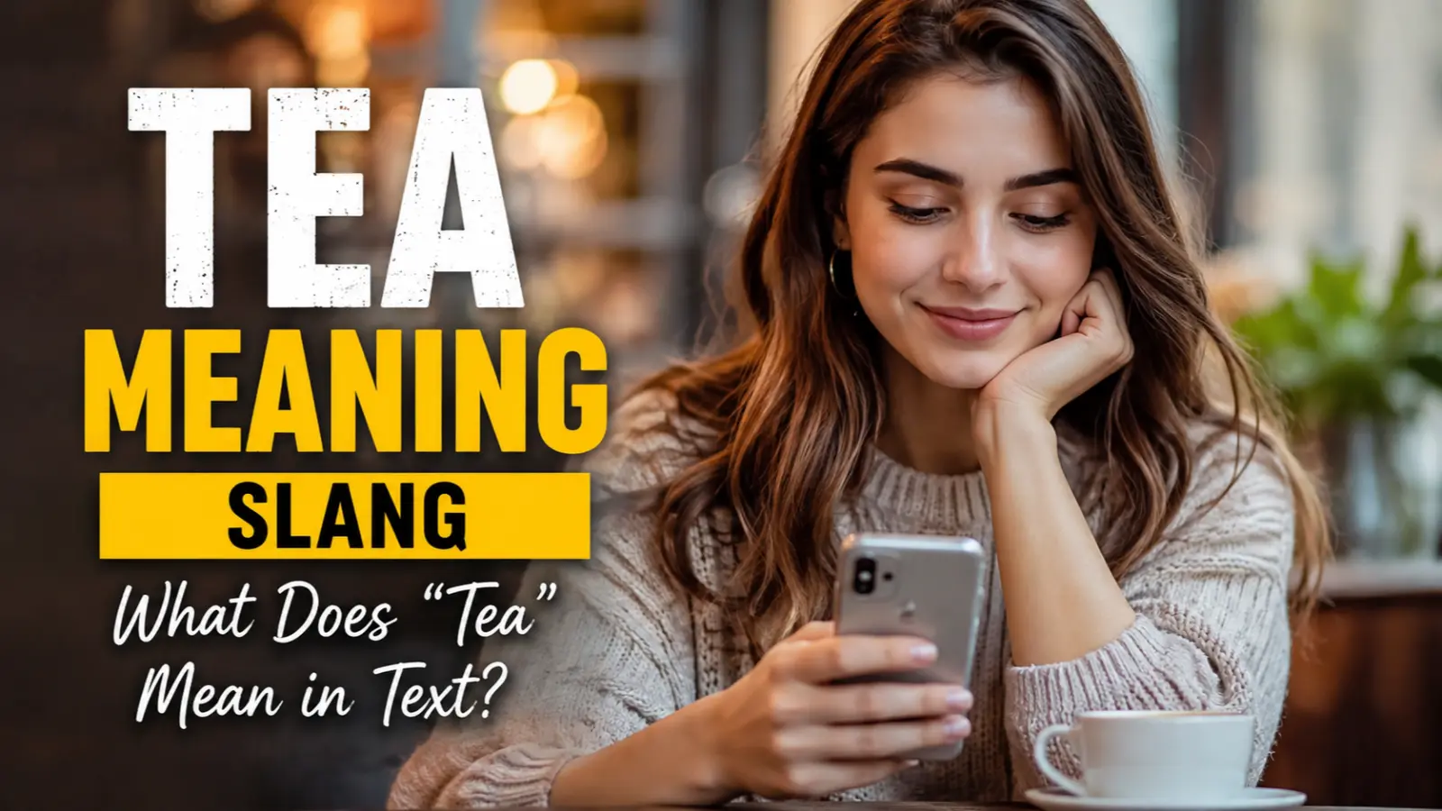 Tea Meaning Slang
