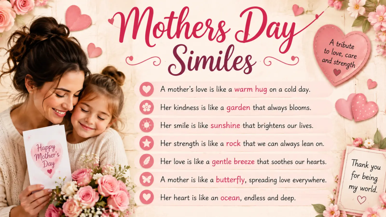 mothers day similes