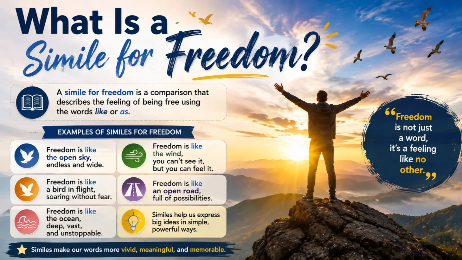 What Is a Simile for Freedom?