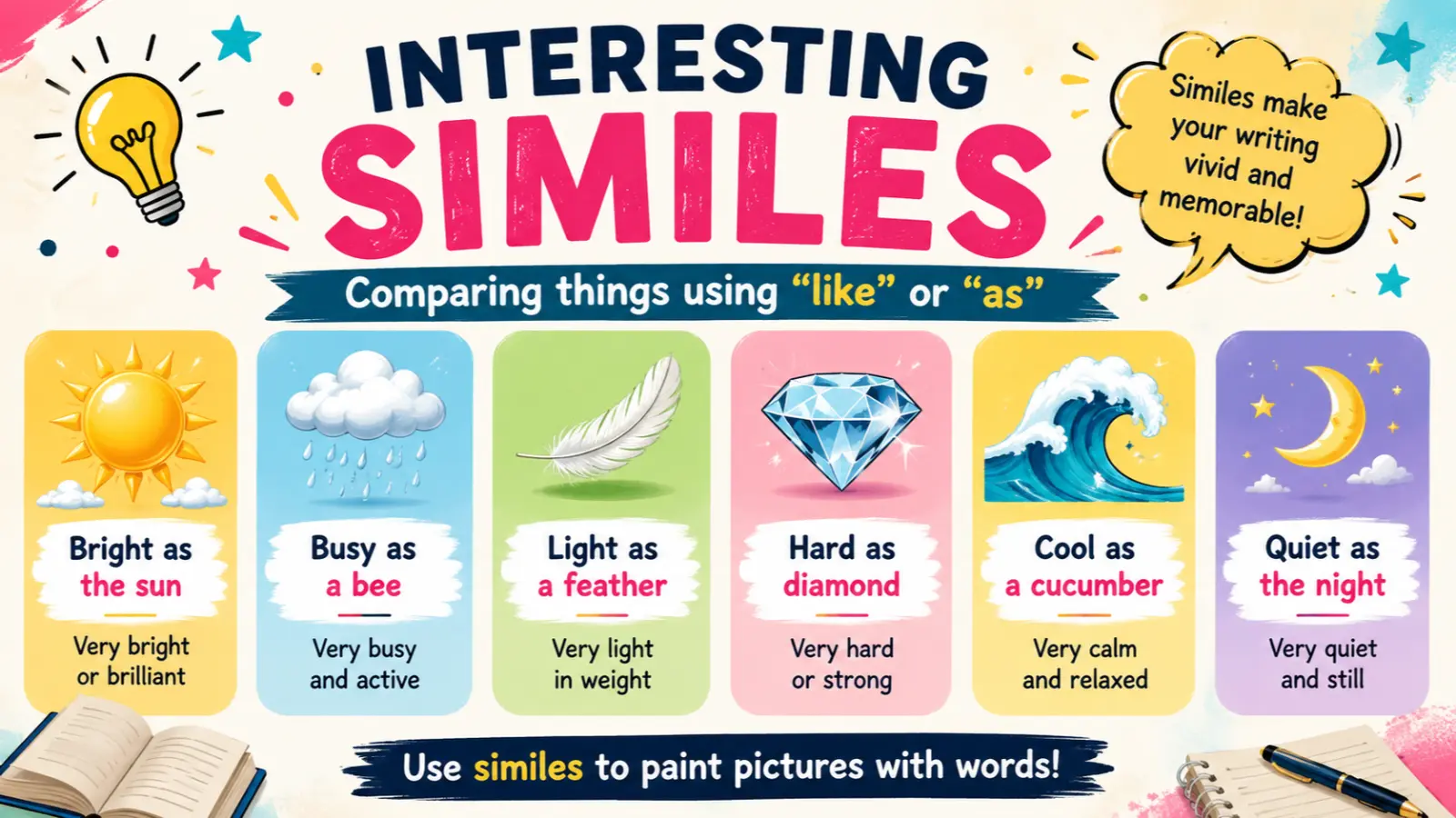 interesting similes