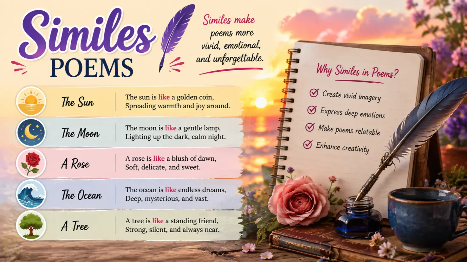 similes poems