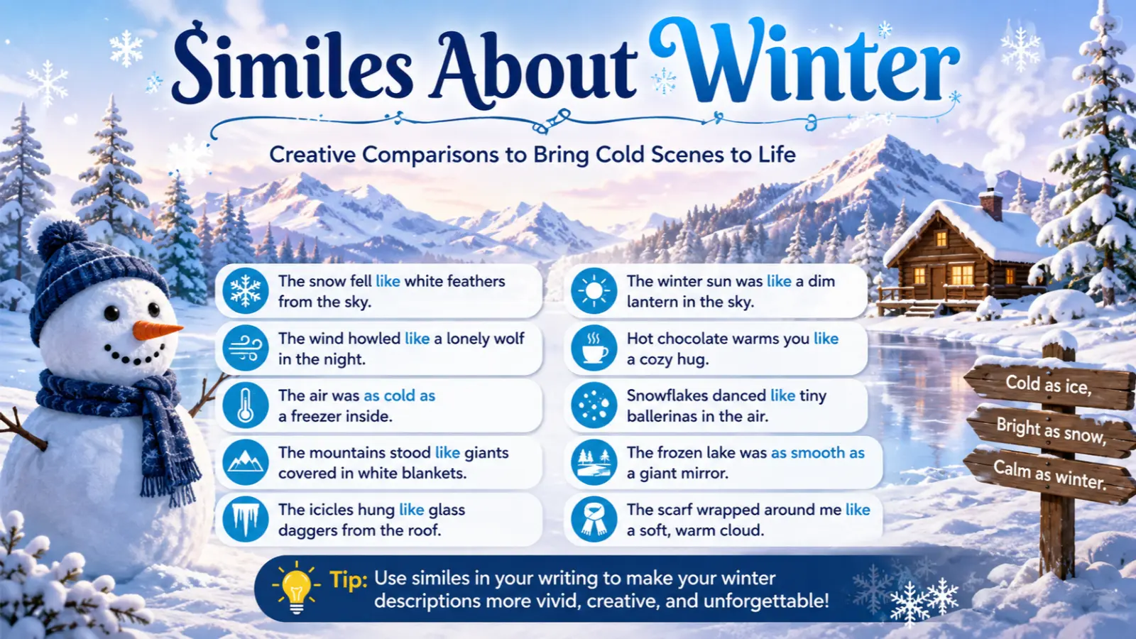 similes about winter