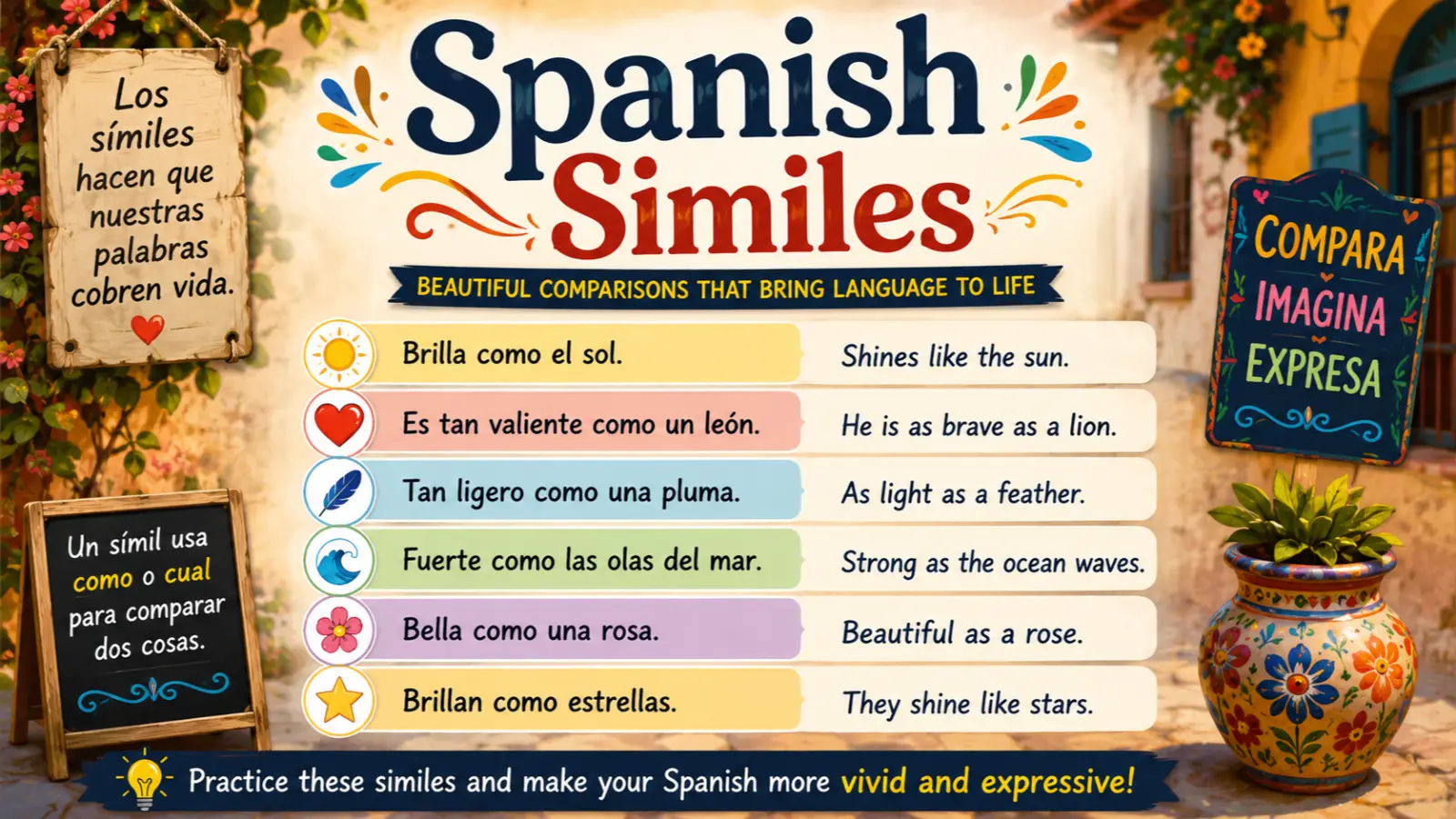 spanish similes