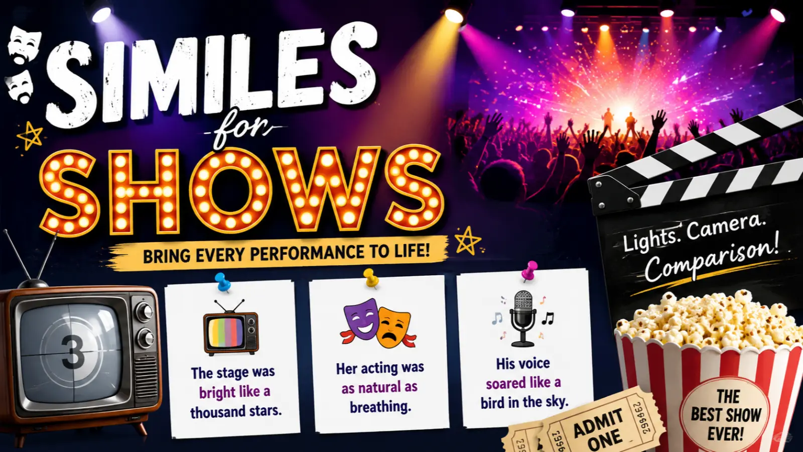 similes for shows