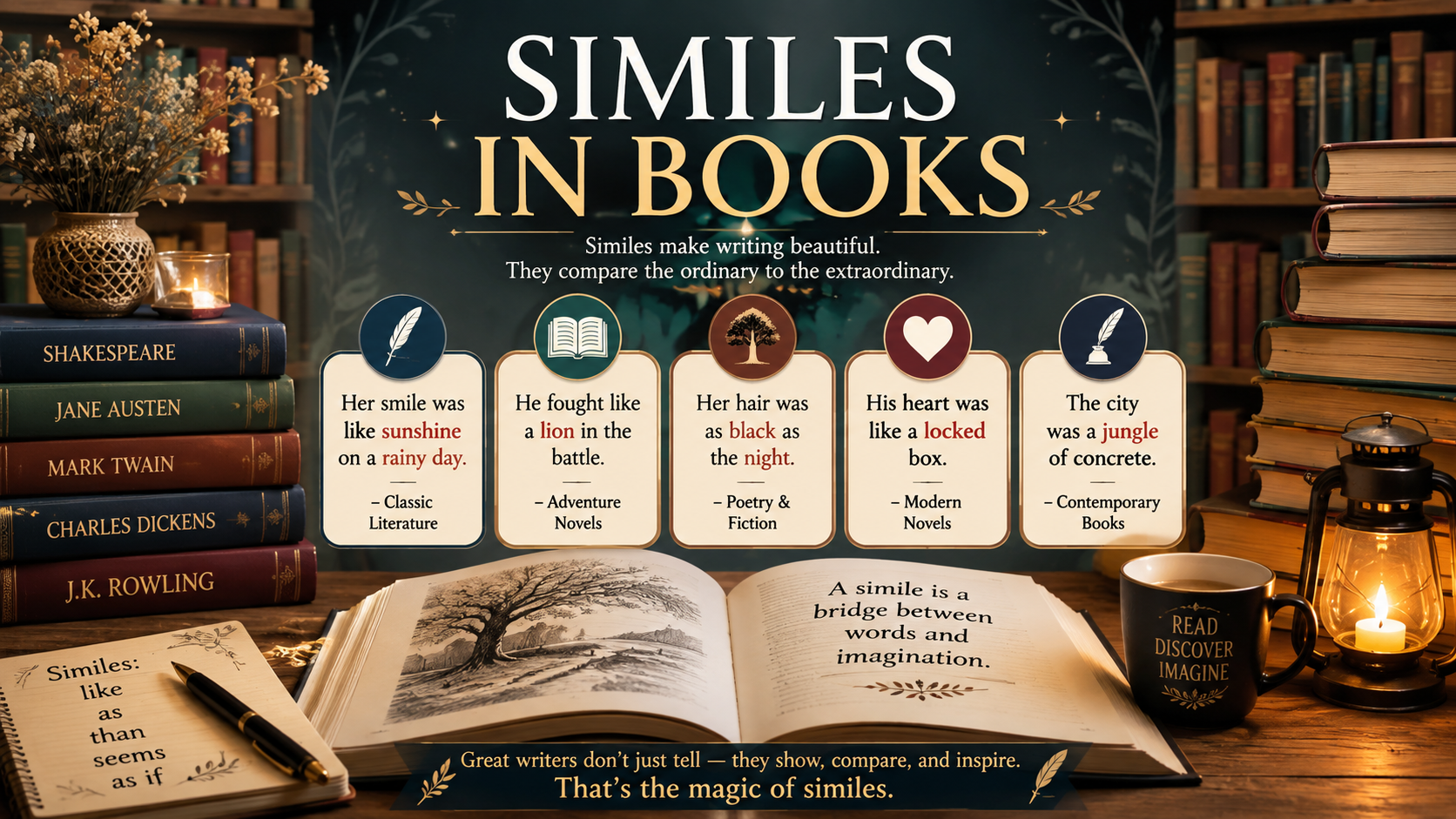 similes in books