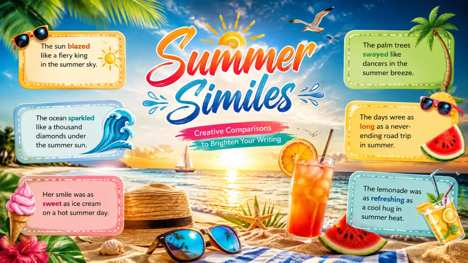 summer similes