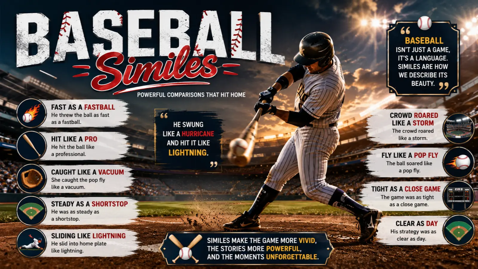 baseball similes