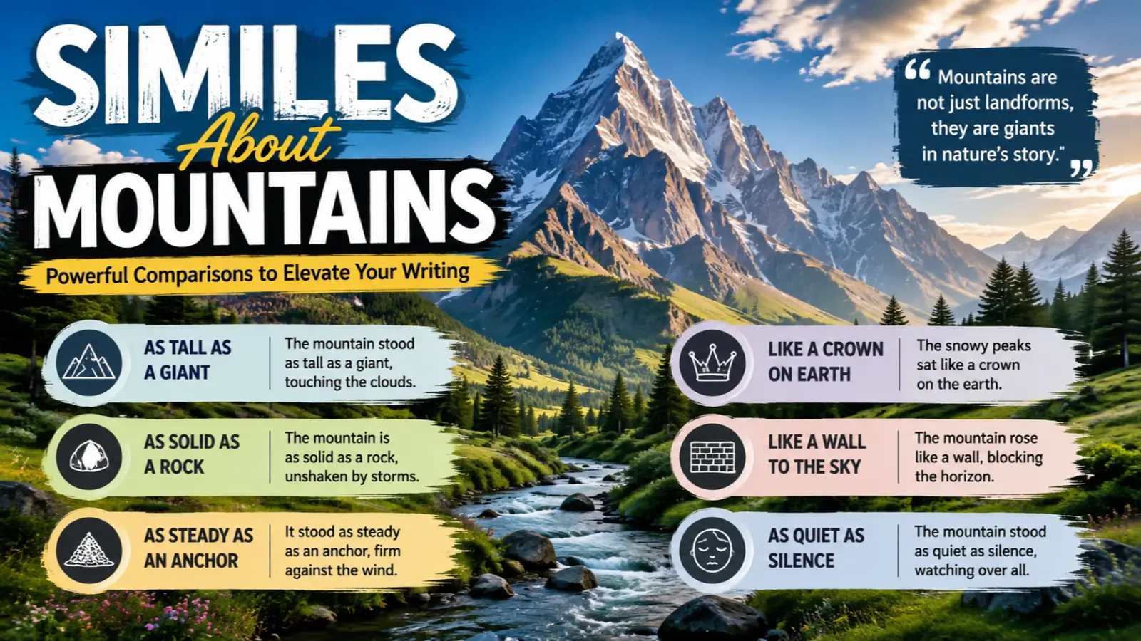 similes about mountains