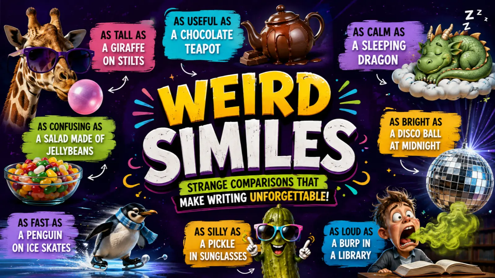 weird similes