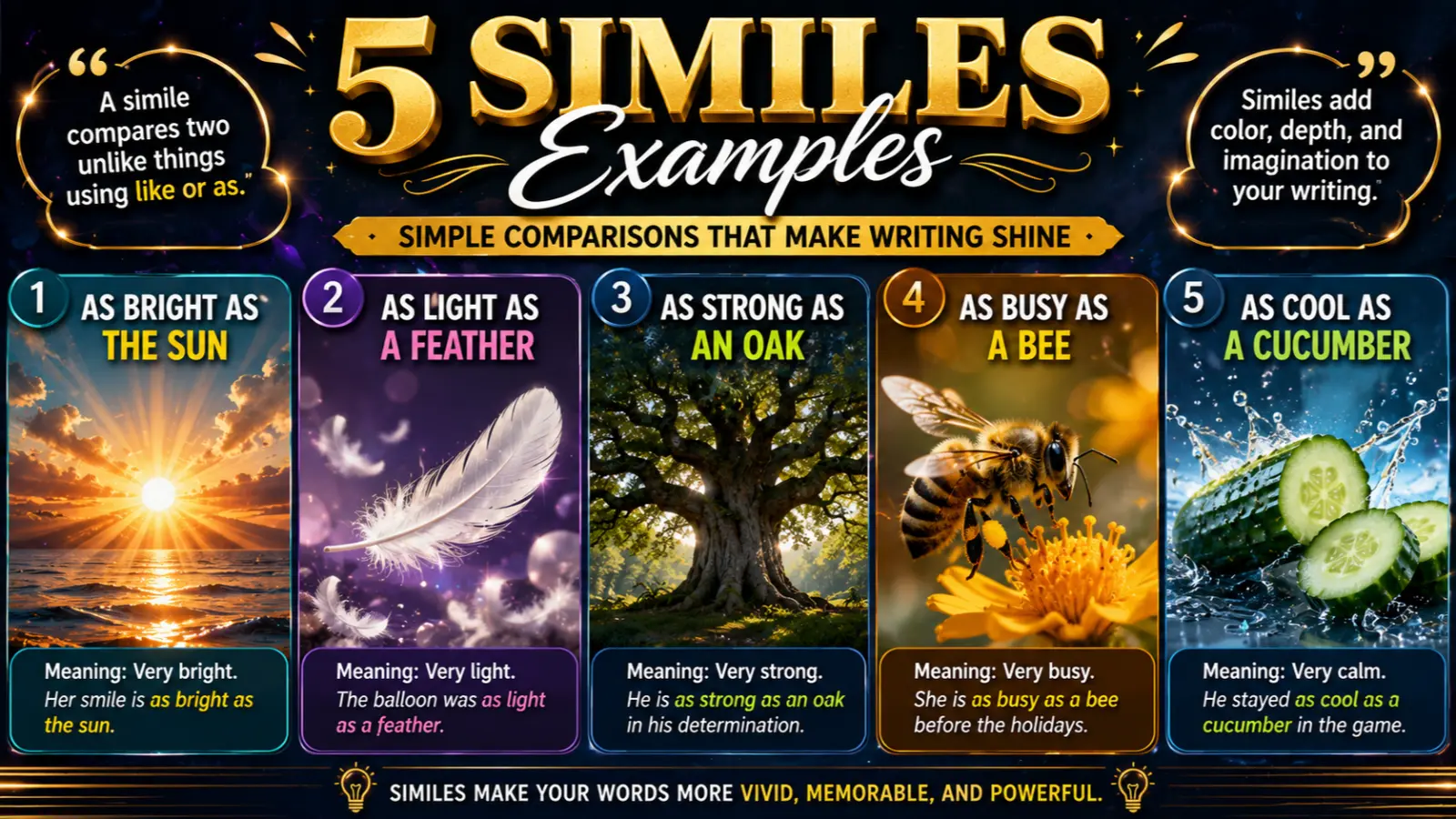 5 similes examples