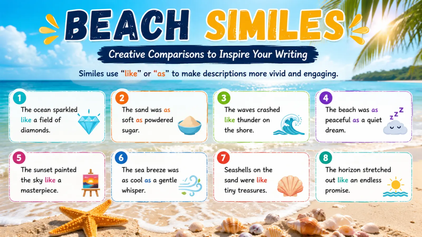 beach similes