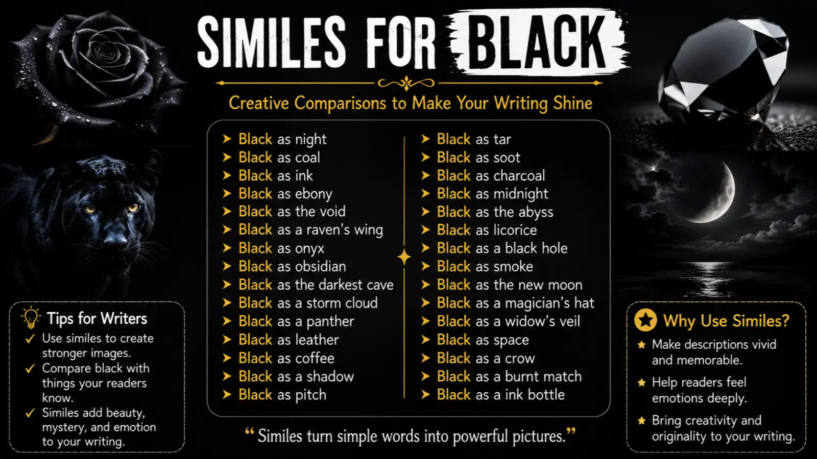 Similes for Black