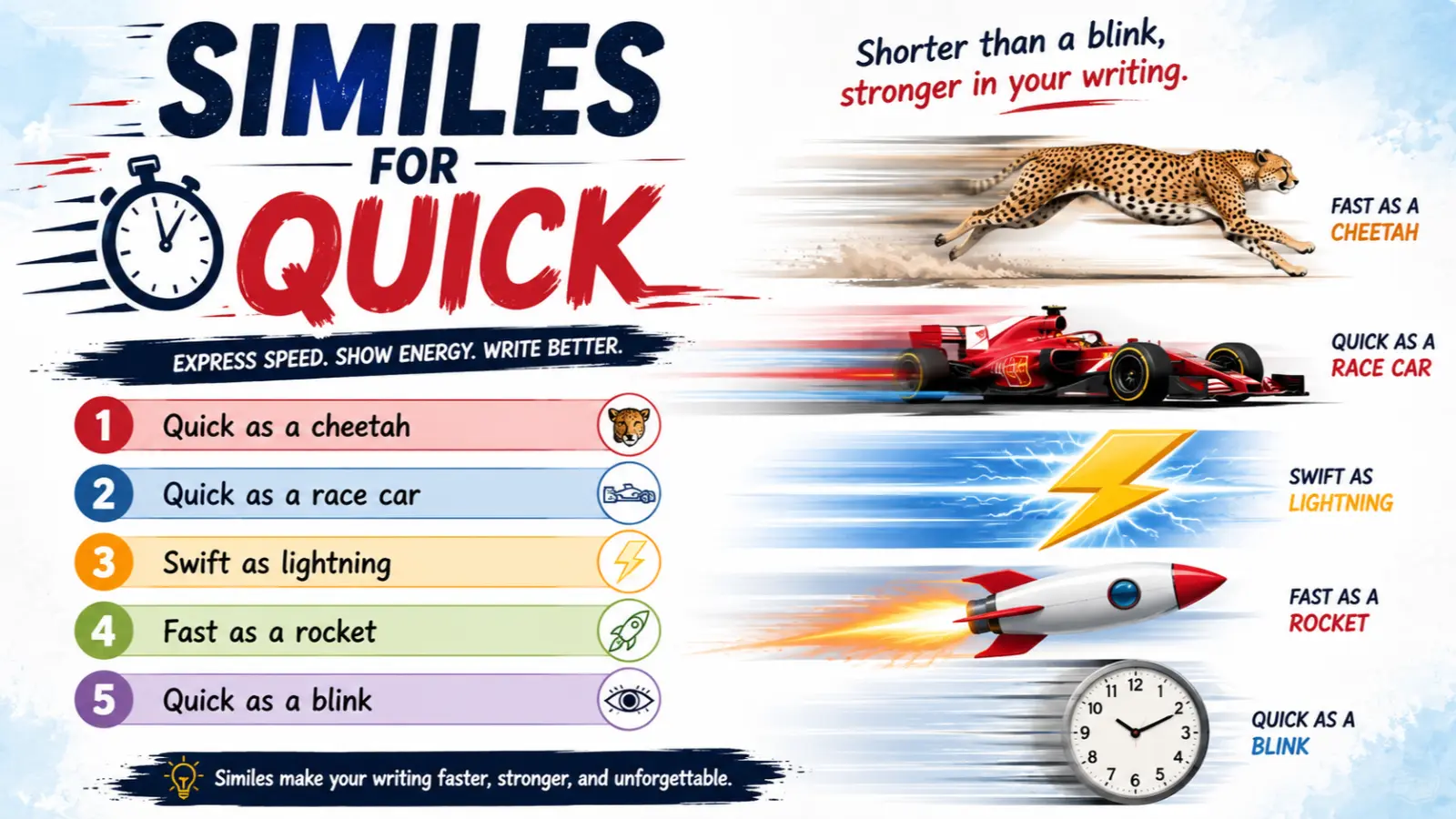 similes for quick