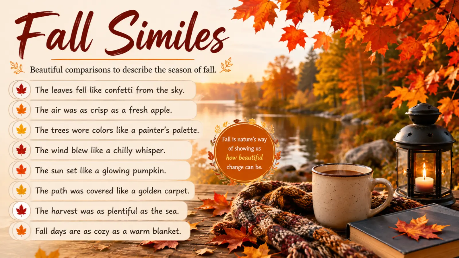 fall similes