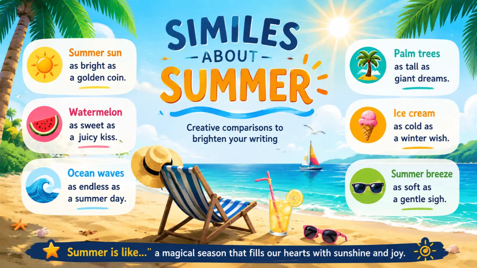 similes about summer