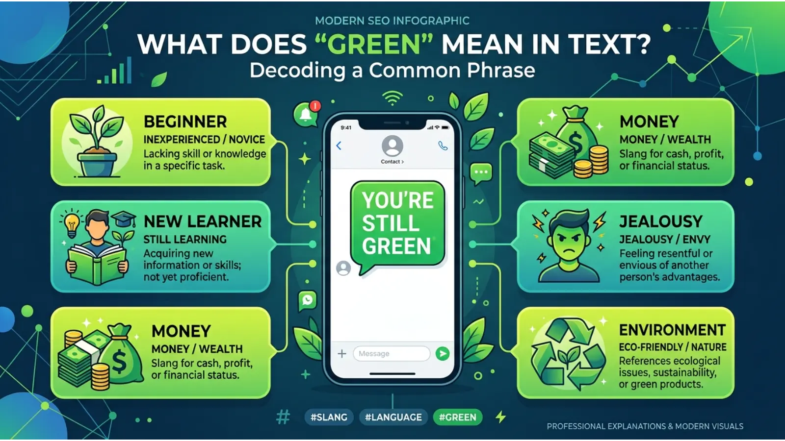 Green Slang Meaning in Text