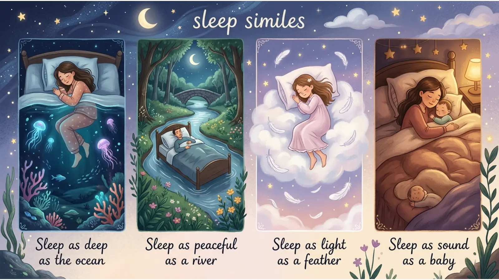 sleep similes