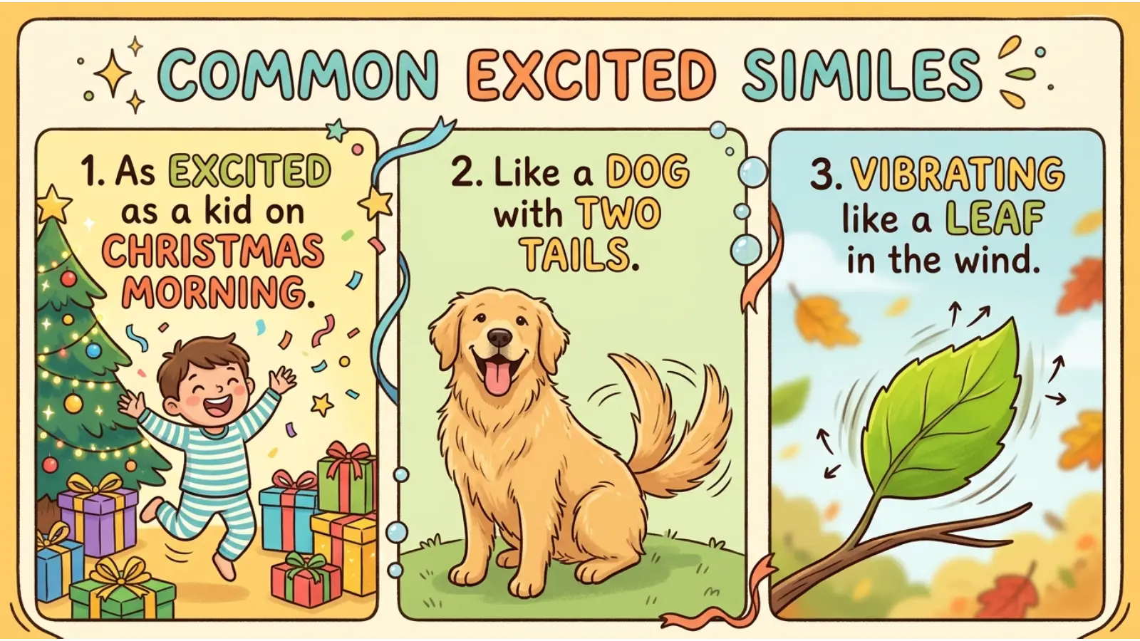 What Are Some Good Excited Similes?