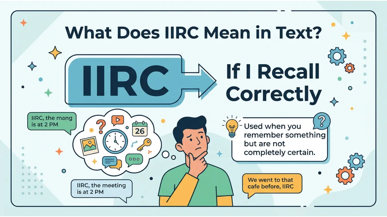 IIRC Meaning in Text
