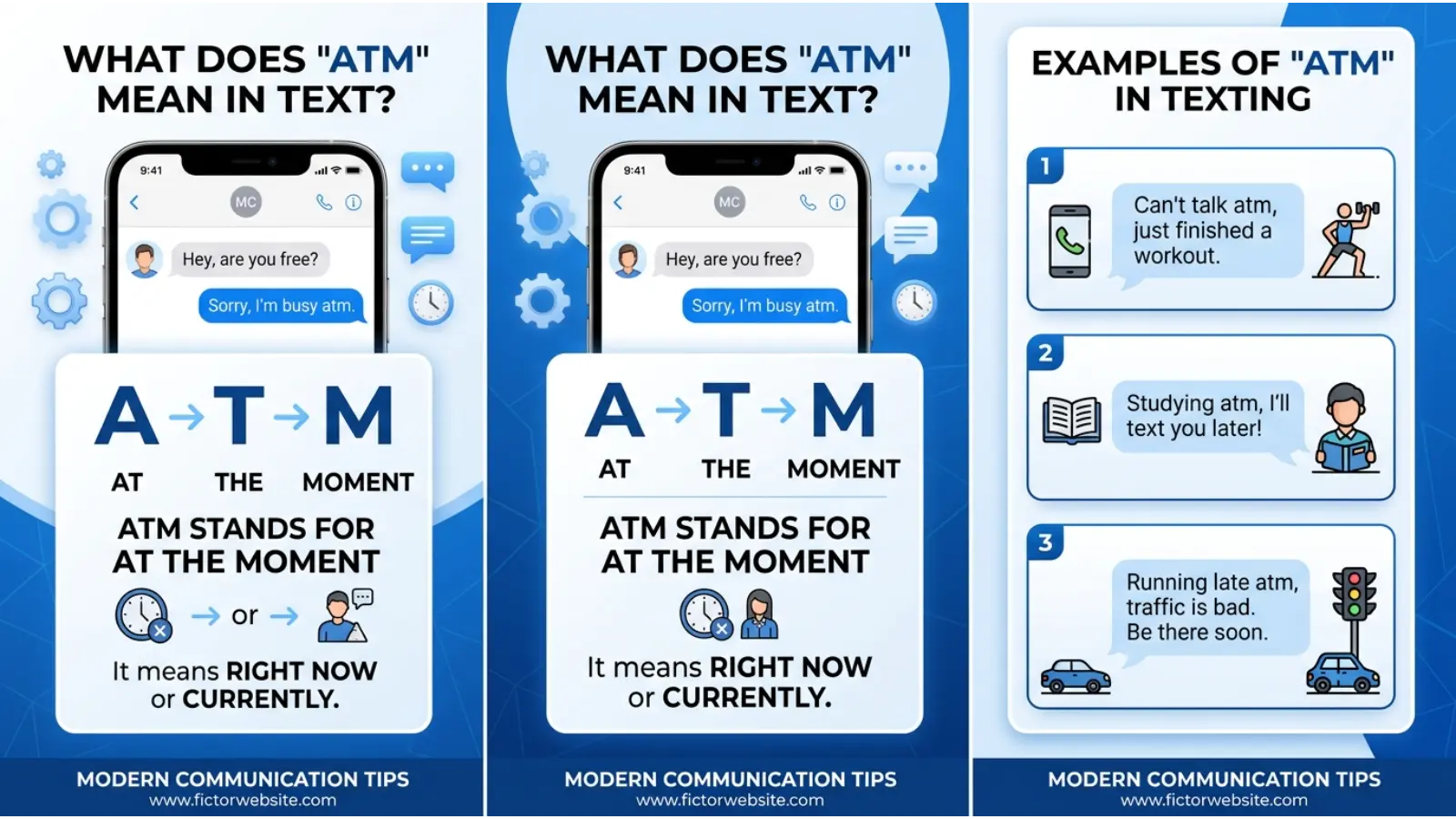 ATM Meaning in Text